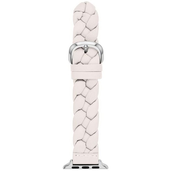 KATE SPADE Braided Leather 38-49mm Band For Apple Watch® WHITE NWT main image 6